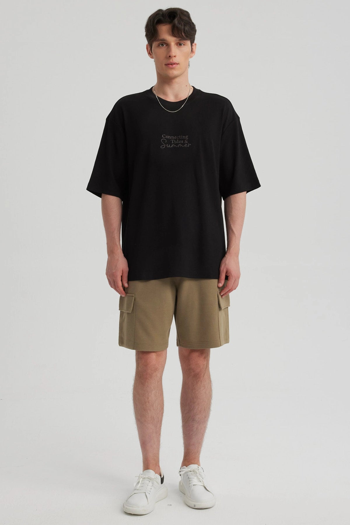 Bermuda Hombre Cargo Verde Militar