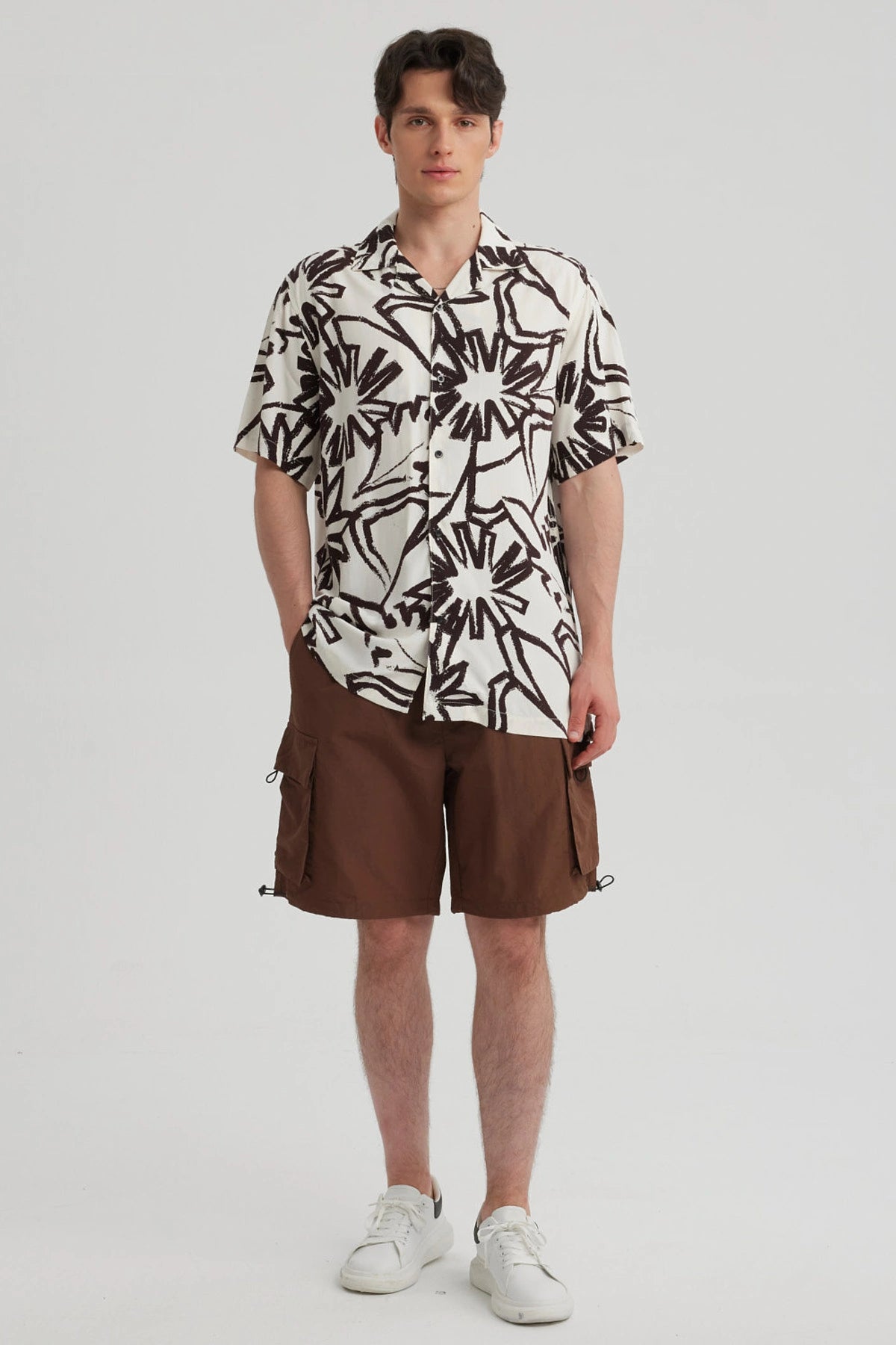 Bermuda Hombre Cargo Técnico Chocolate