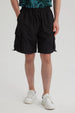 Bermuda Hombre Cargo Técnico Negro
