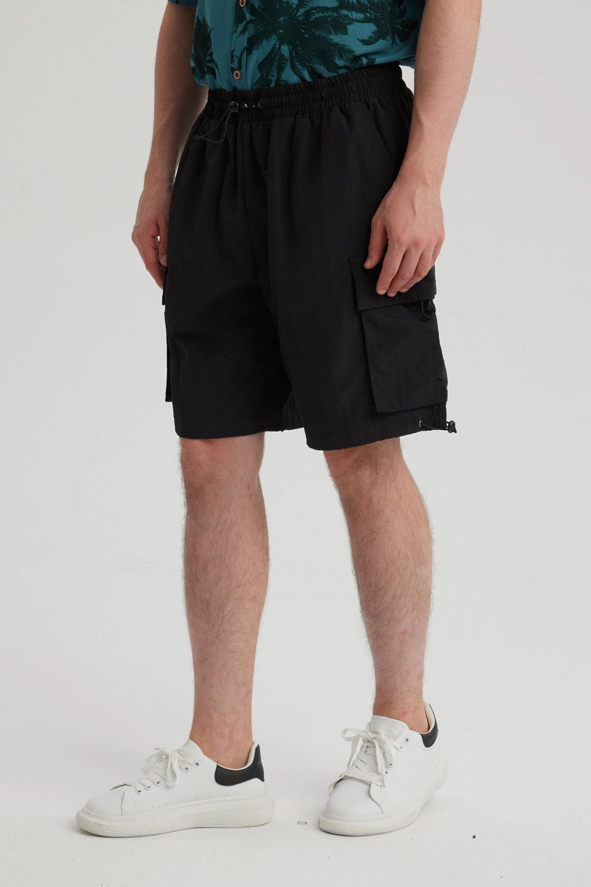 Bermuda Hombre Cargo Técnico Negro