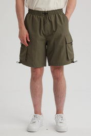 Bermuda Hombre Cargo Técnico Verde Militar