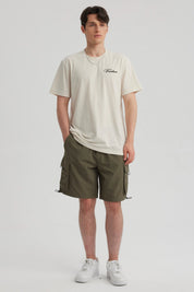 Bermuda Hombre Cargo Técnico Verde Militar