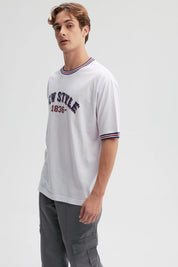 Polera Hombre Print Blanco