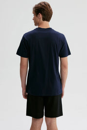 Polera Hombre Print Posicional Azul