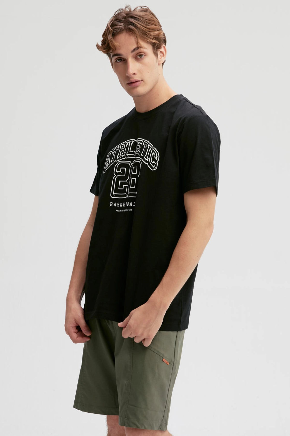 Polera Hombre Print Negro