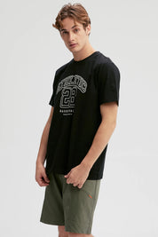 Polera Hombre Print Negro