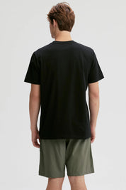 Polera Hombre Print Negro