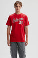 Polera Hombre Print Rojo