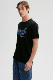 Polera Hombre Print Negro