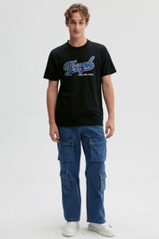 Polera Hombre Print Negro