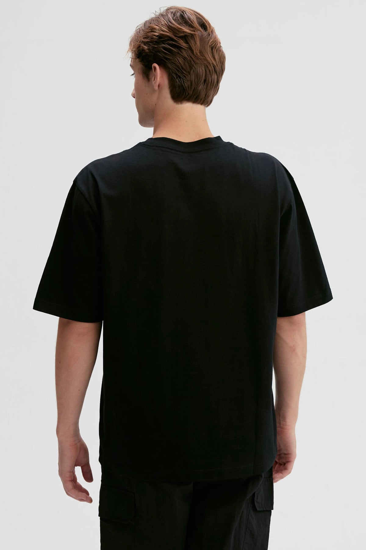 Polera Hombre Print Central Negro