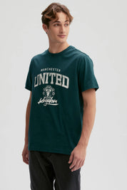 Polera Hombre Print College Verde