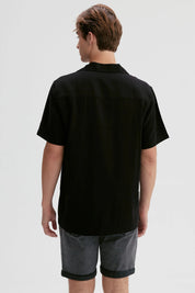 Camisa Hombre Print Negro