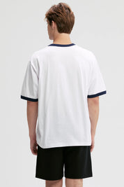 Polera Hombre Print Posicional Blanco