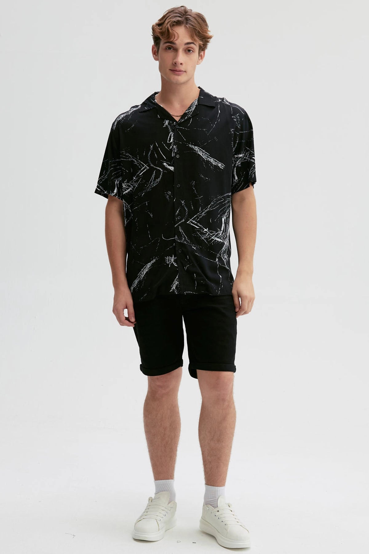 Camisa Hombre Rapport Negro