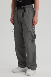 Pantalón Hombre Nylon Cargo Gris