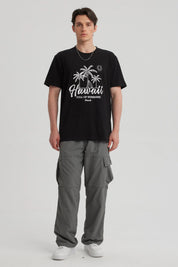 Pantalón Hombre Nylon Cargo Gris