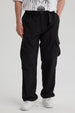 Pantalón Hombre Nylon Cargo Negro