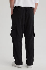 Pantalón Hombre Nylon Cargo Negro