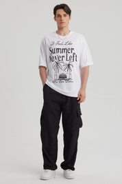 Pantalón Hombre Nylon Cargo Negro