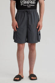 Bermuda Hombre Cargo Gris Oscuro