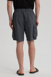 Bermuda Hombre Cargo Gris Oscuro