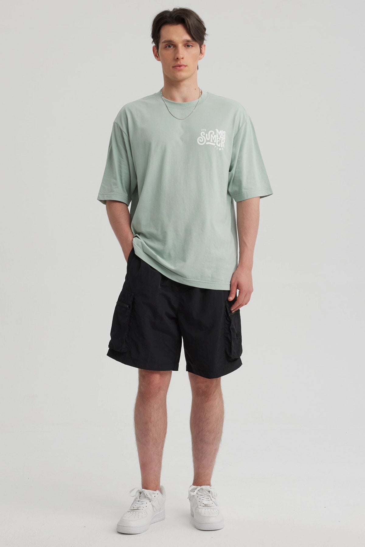 Bermuda Hombre Cargo Negro