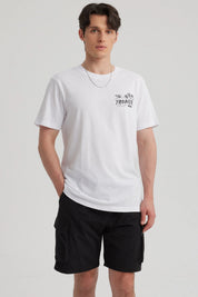 Polera Hombre Print Regular Fit Blanco