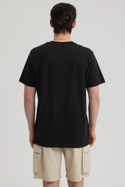 Polera Hombre Print Regular Fit Negro