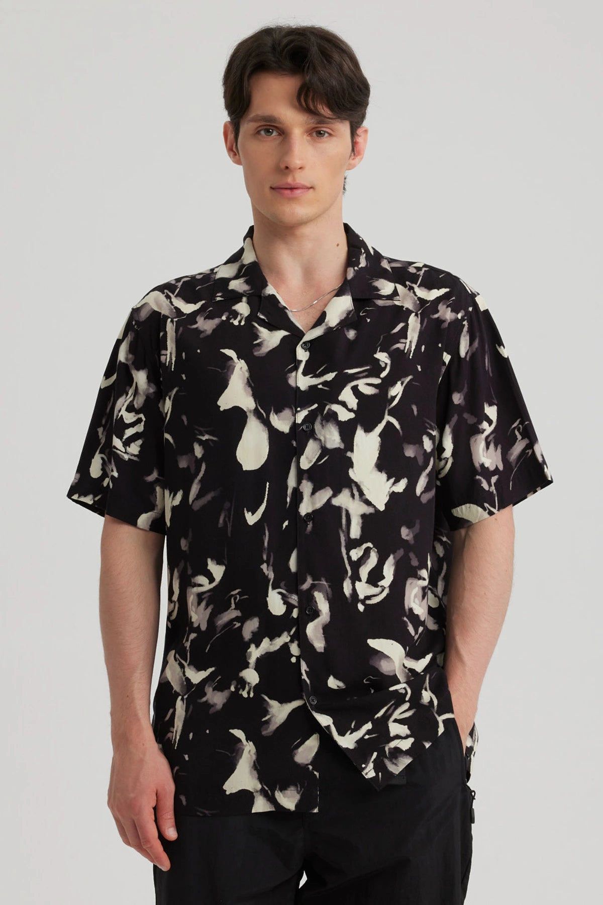 Camisa Hombre Rapport Negro