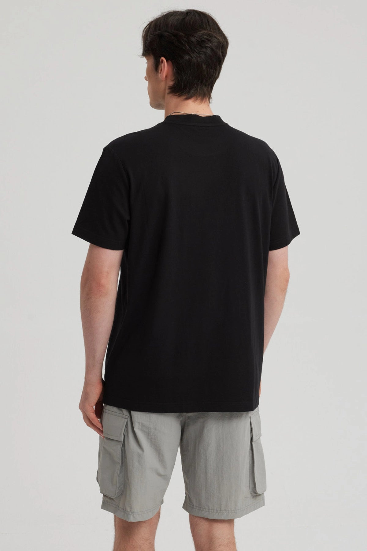 Polera Hombre Print Regular Fit Negro