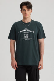 Polera Hombre Print Regular Fit Verde