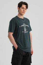 Polera Hombre Print Regular Fit Verde