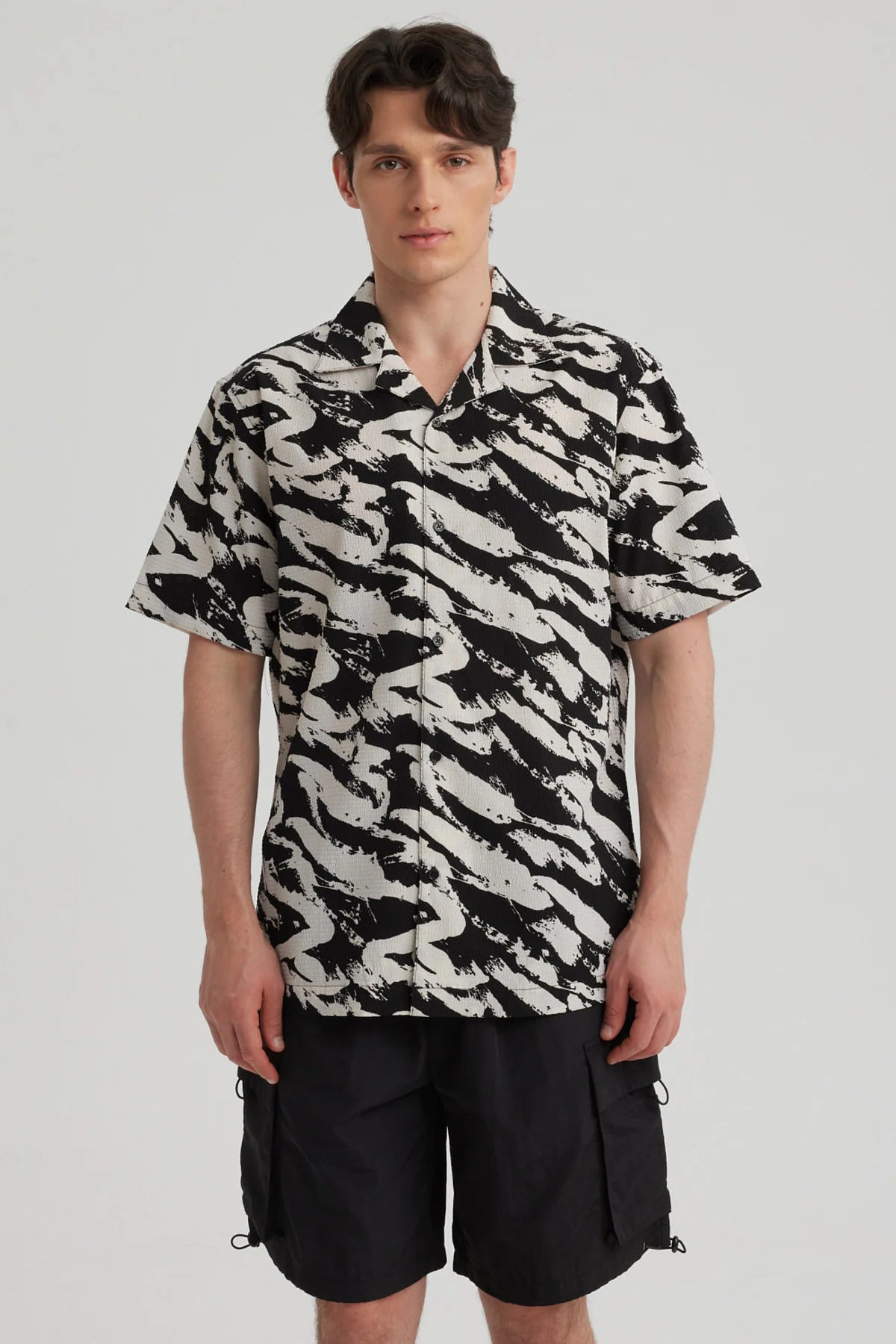 Camisa Hombre Rapport Negro