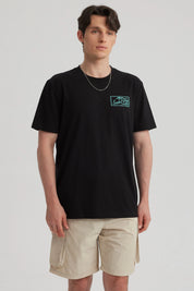 Polera Hombre Print Beach Negro