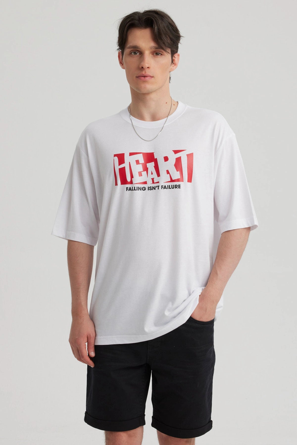 Polera Hombre Print Blanco