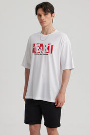 Polera Hombre Print Blanco