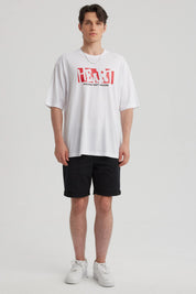 Polera Hombre Print Blanco