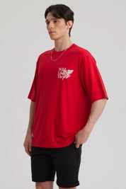 Polera Hombre Print Rojo