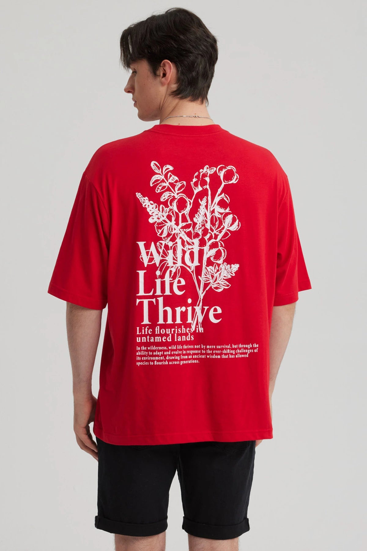 Polera Hombre Print Rojo