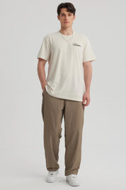 Pantalón Hombre Recto Con Bolsillo Kaki