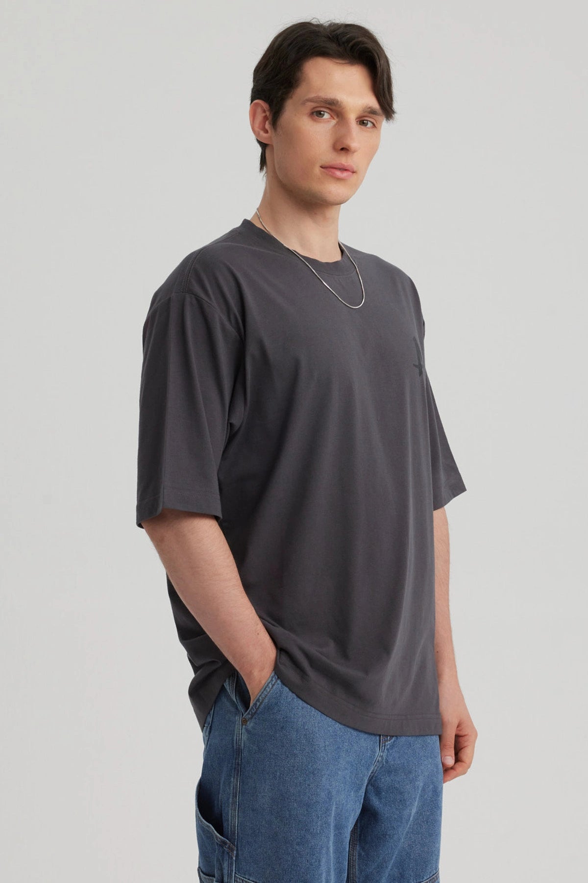 Polera Hombre Oversize Marengo