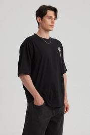 Polera Hombre Oversize Negro