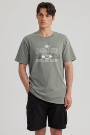 Polera Hombre Oversize Print Rosa