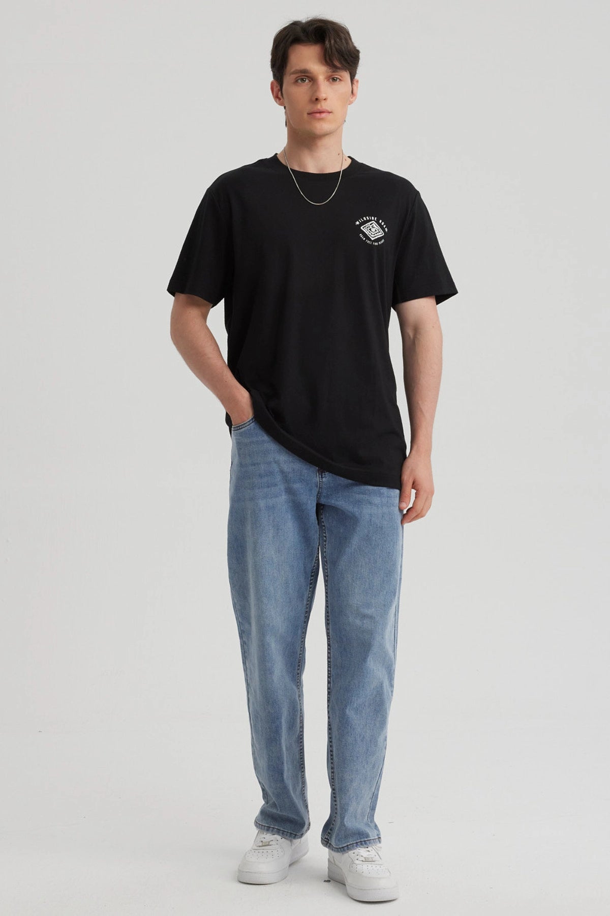 Polera Hombre Regular Fit Negro