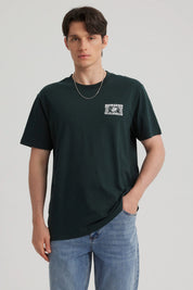 Polera Hombre Regular Fit Verde Oscuro