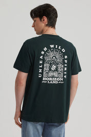 Polera Hombre Regular Fit Verde Oscuro