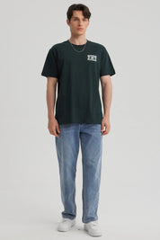 Polera Hombre Regular Fit Verde Oscuro
