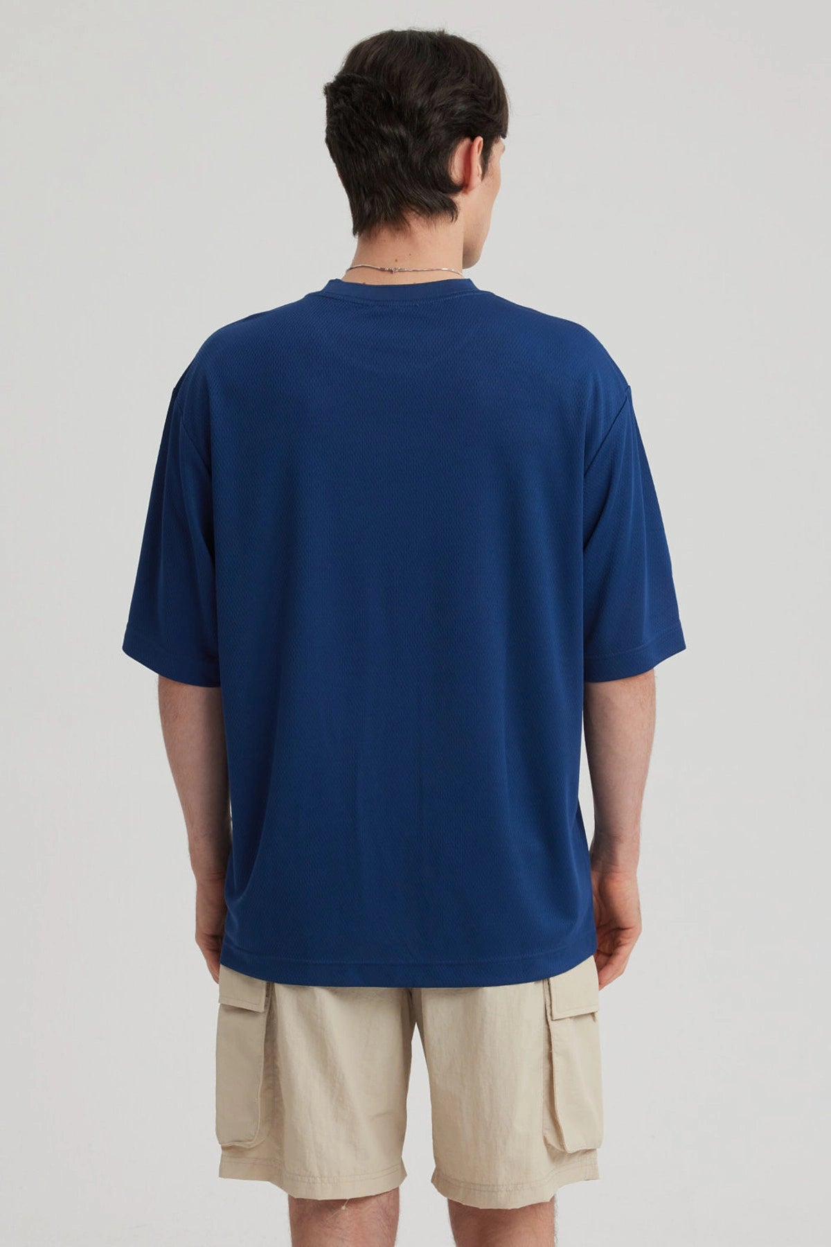 Polera Hombre Print Azul Marino