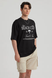 Polera Hombre Print Negro